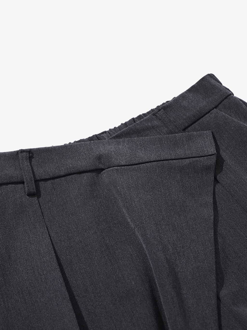 Retro Asymmetric Waist Loose Wide-Leg Trousers