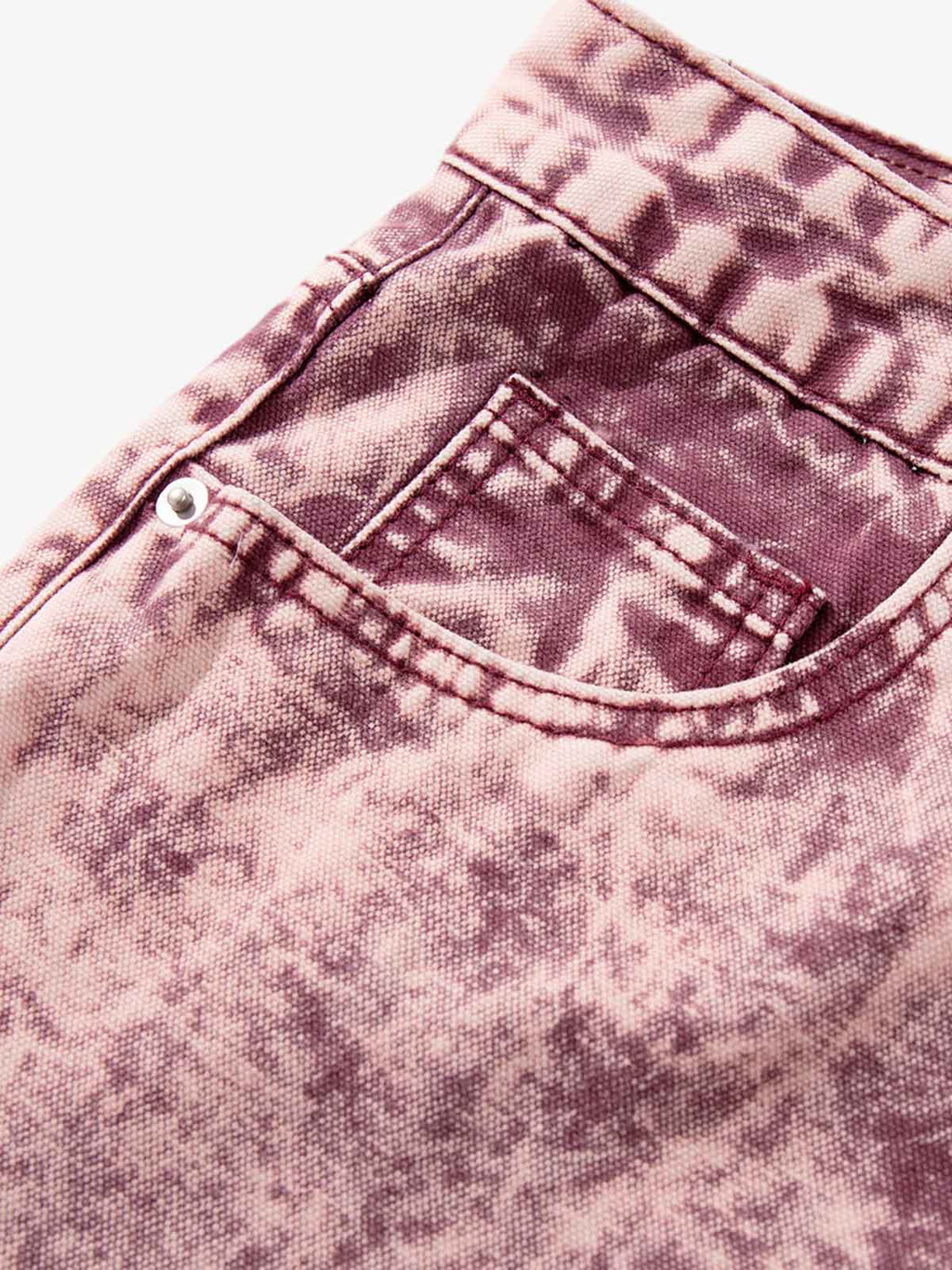 Purple Tie-Dye Finish Acid Wash Jeans