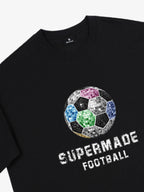 Color Block Soccer Ball Graphic T-Shirt