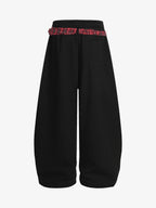 Street Detachable Plaid Waistband Machete Casual Pants