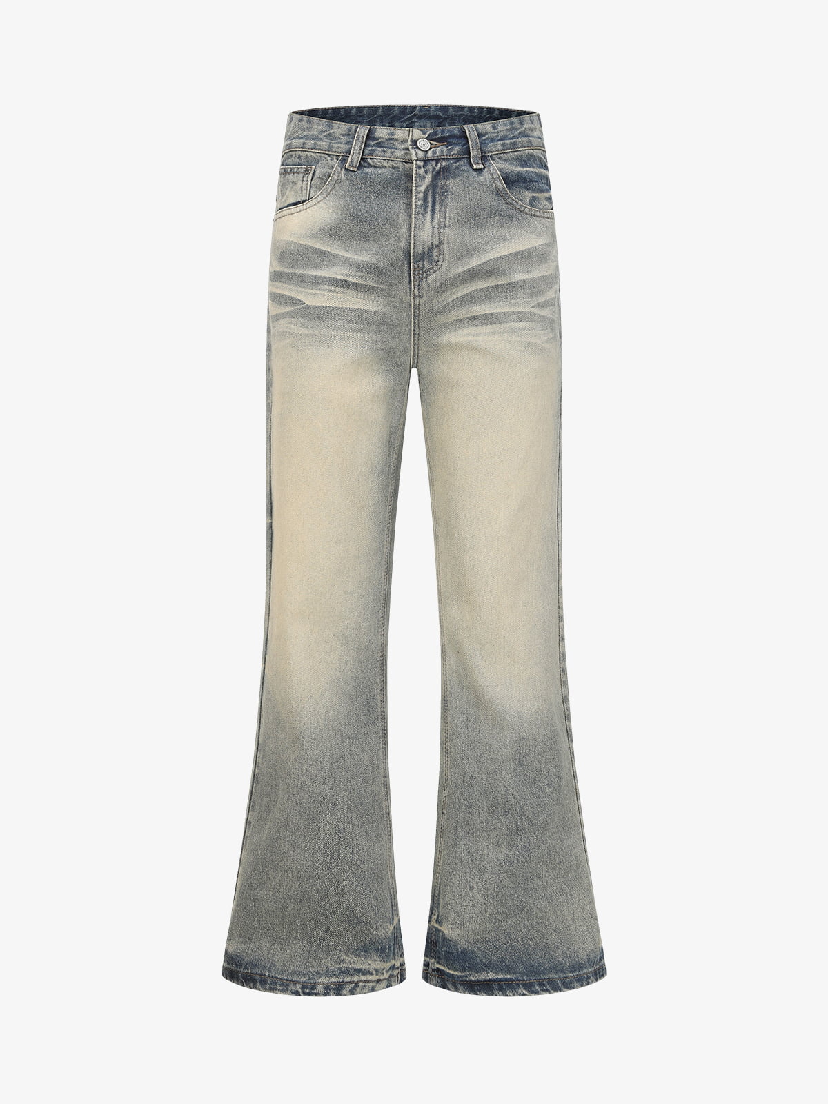 Vintage Washed Flare Jeans