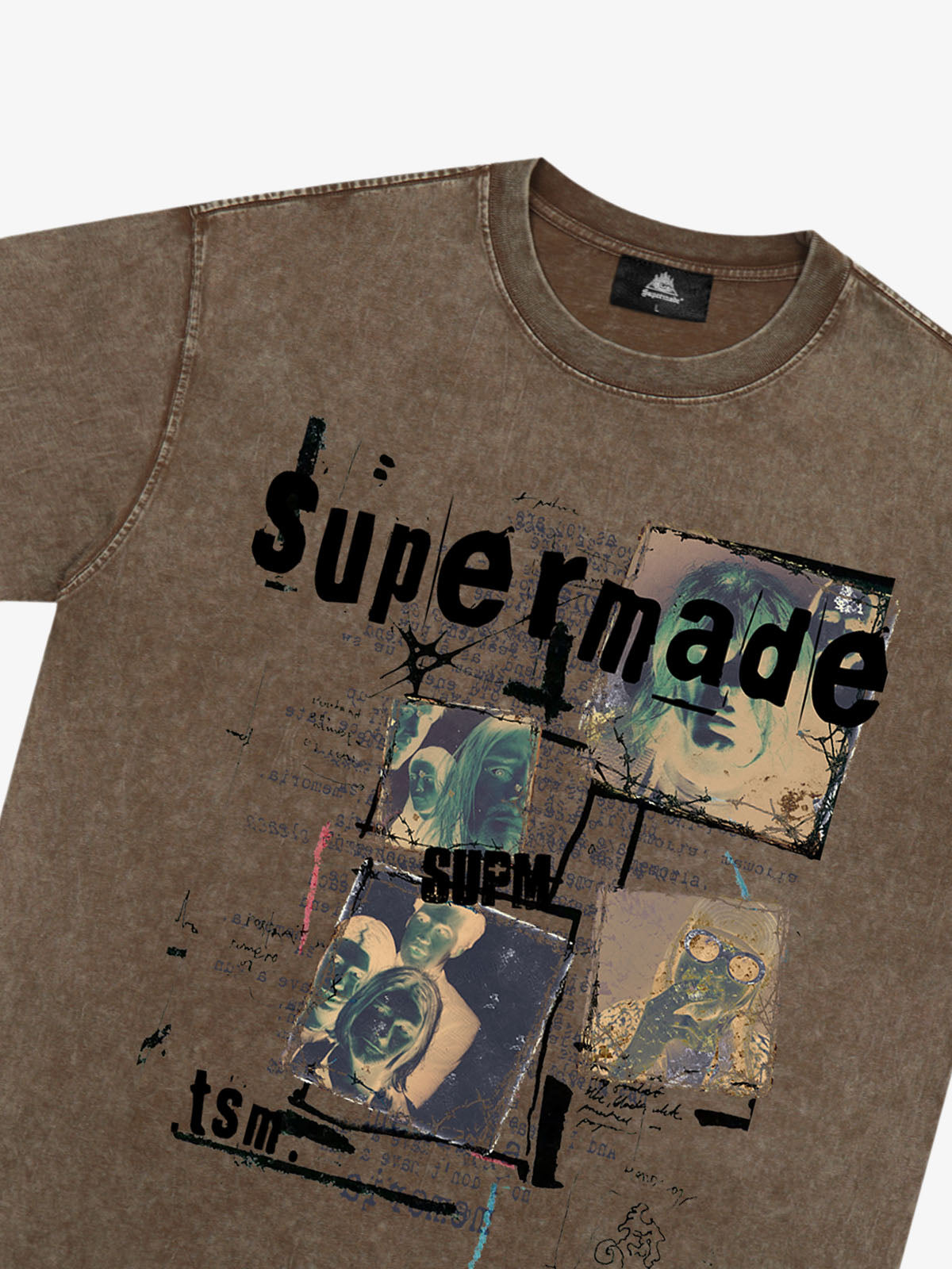 Washed Vintage Collage Graphic T-Shirt