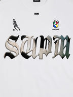 Gothic "SUPM" Soccer Graphic T-Shirt