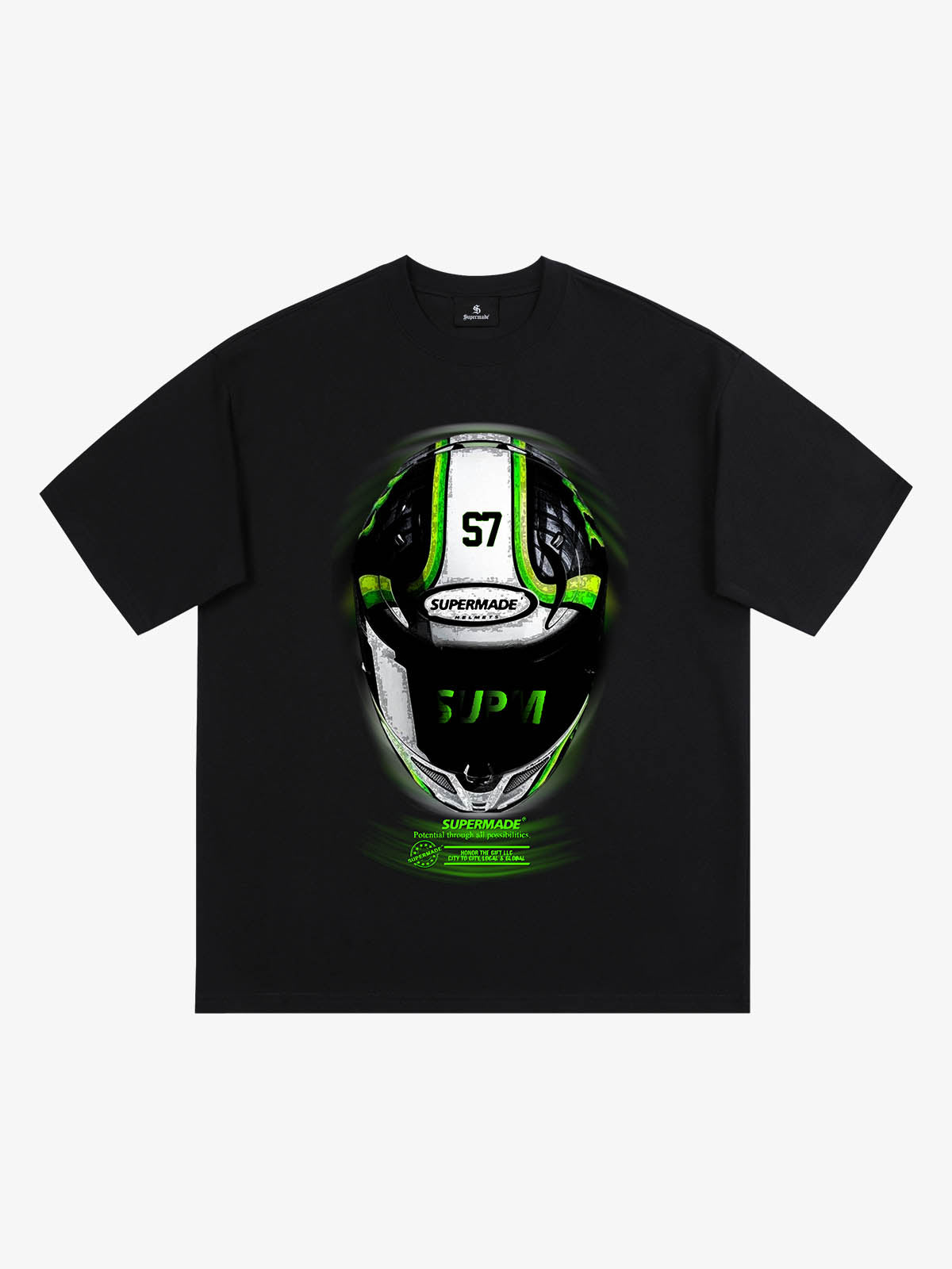 Motorcycle Helmet Graphic T-Shirt