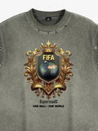 Distressed FIFA Crest Sleeveless T-Shirt