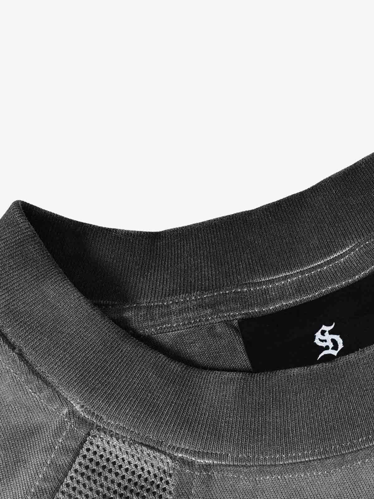 Vintage Washed Panel Raglan T-Shirt
