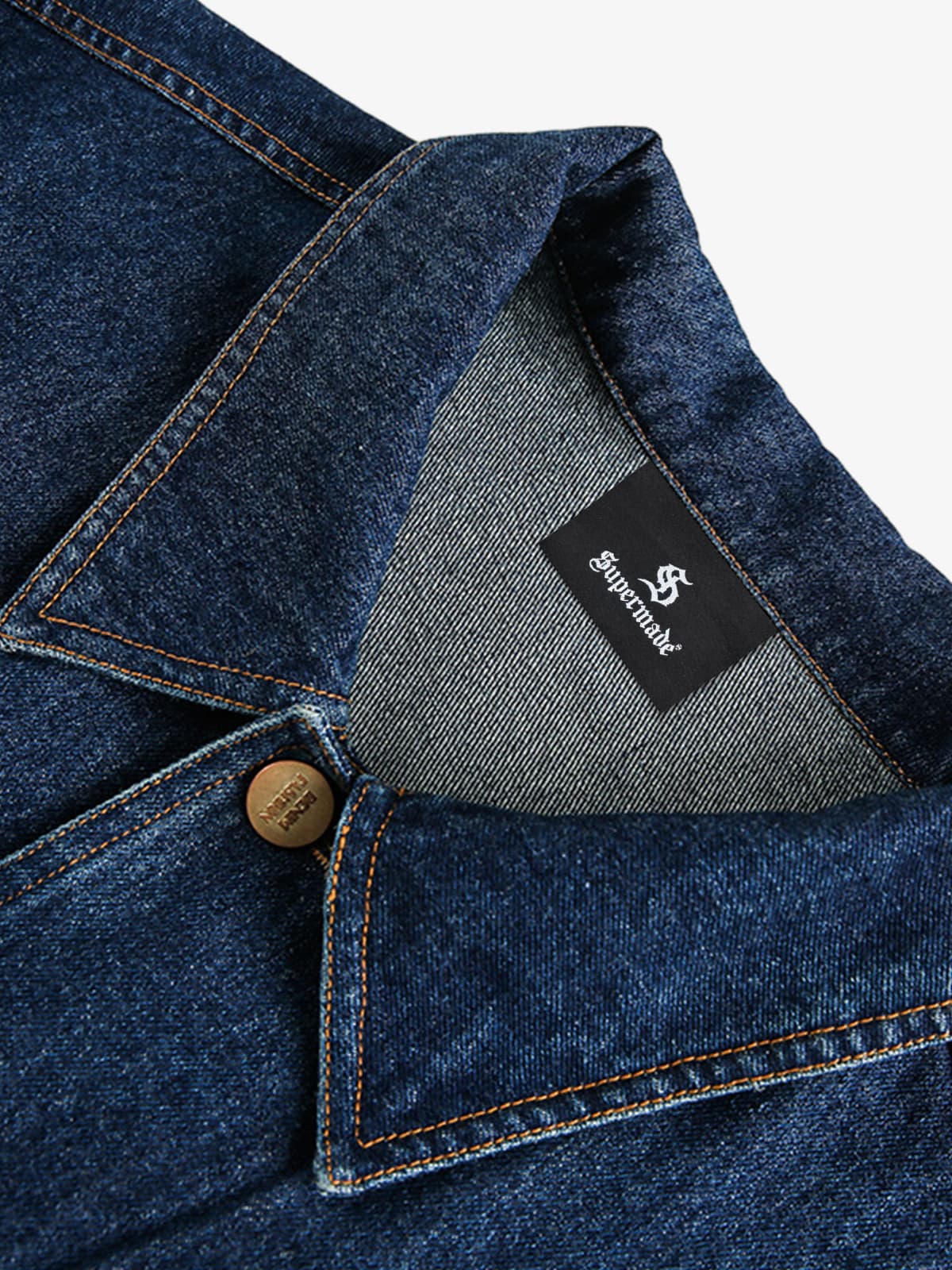 Vintage Metal Studs Decorated Denim Jacket