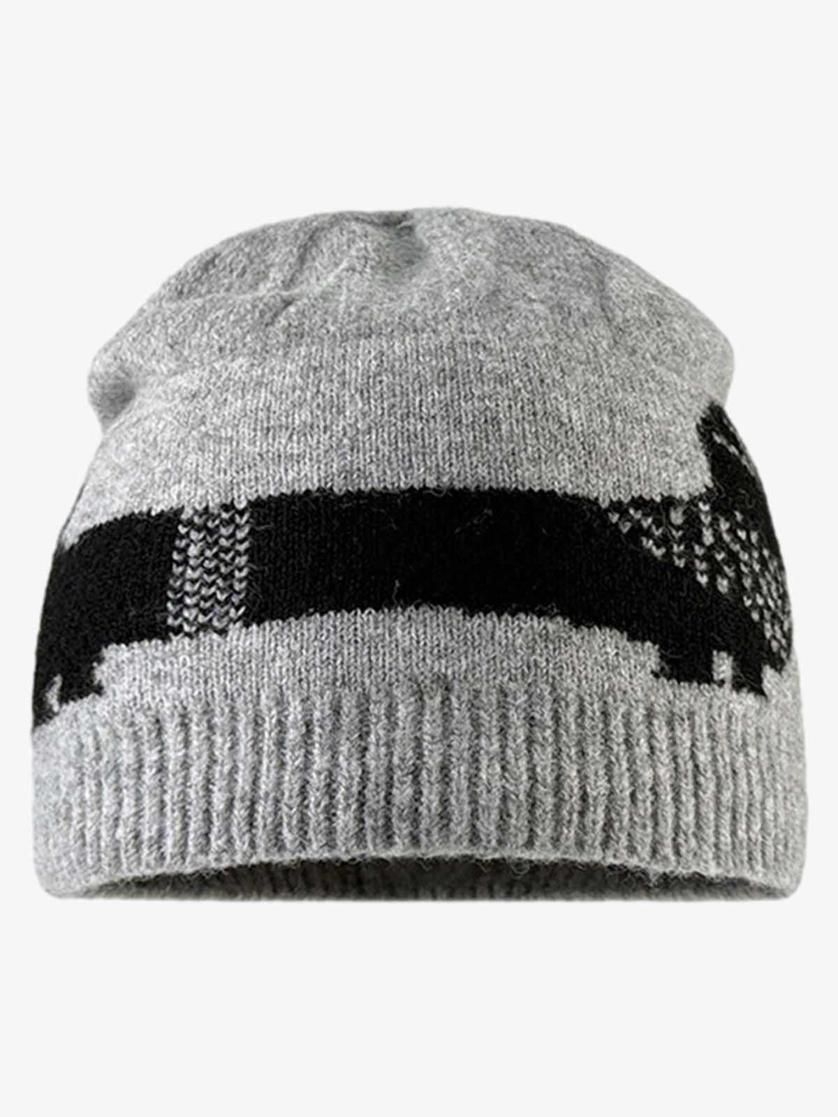 Dachshund Jacquard Knit Beanie