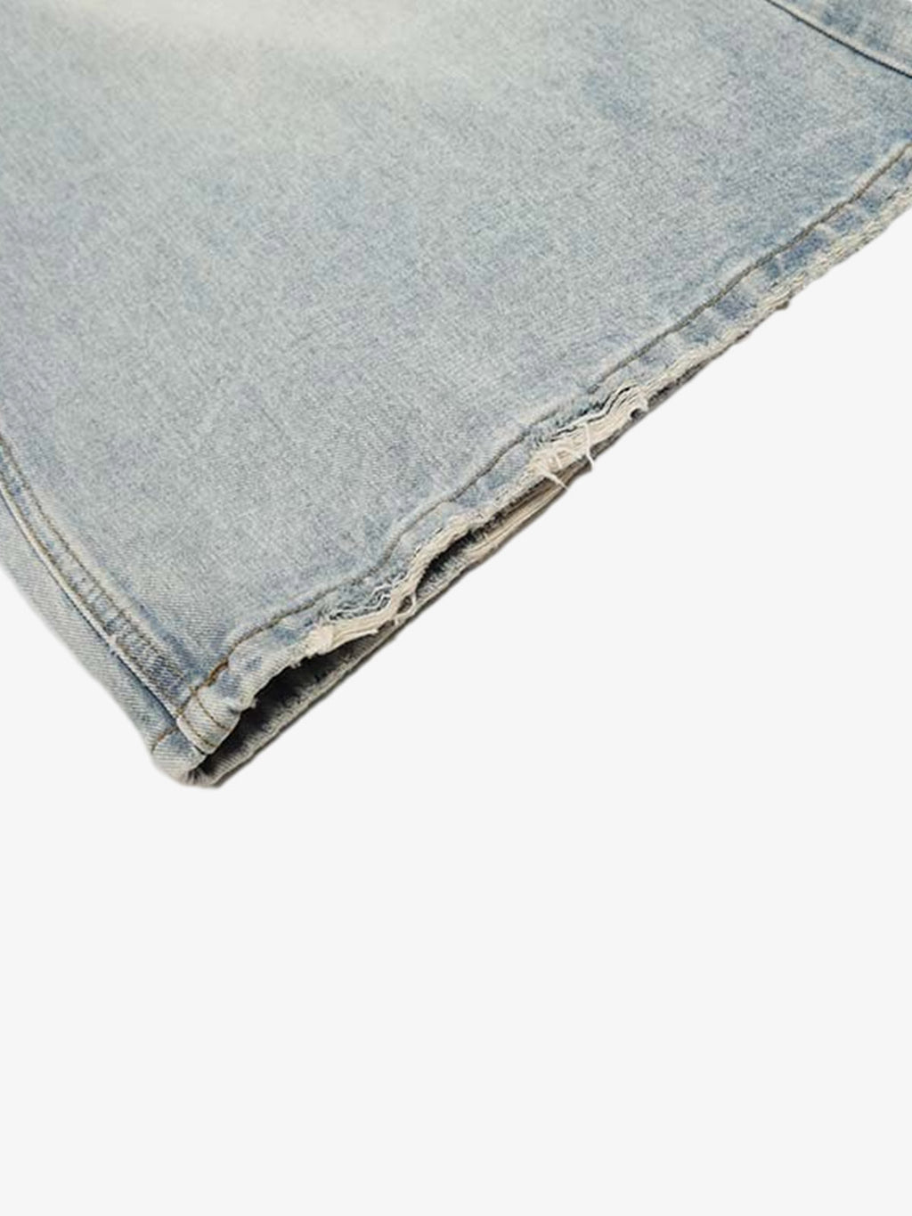 Light Wash Loose Fit Denim Jorts