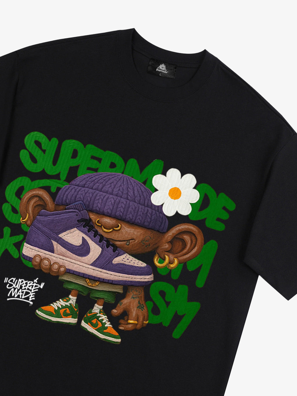 Street Cartoon Sneaker Graffiti Sneaker T-shirt