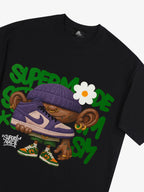 Street Cartoon Sneaker Graffiti Sneaker T-shirt
