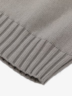 Layered Double V-Neck Ribbed Knit Cardigan