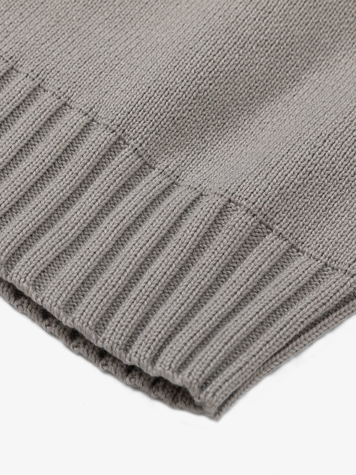 Layered Double V-Neck Ribbed Knit Cardigan