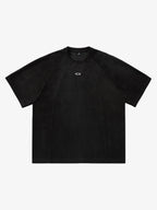 Suede Panel Raglan T-Shirt