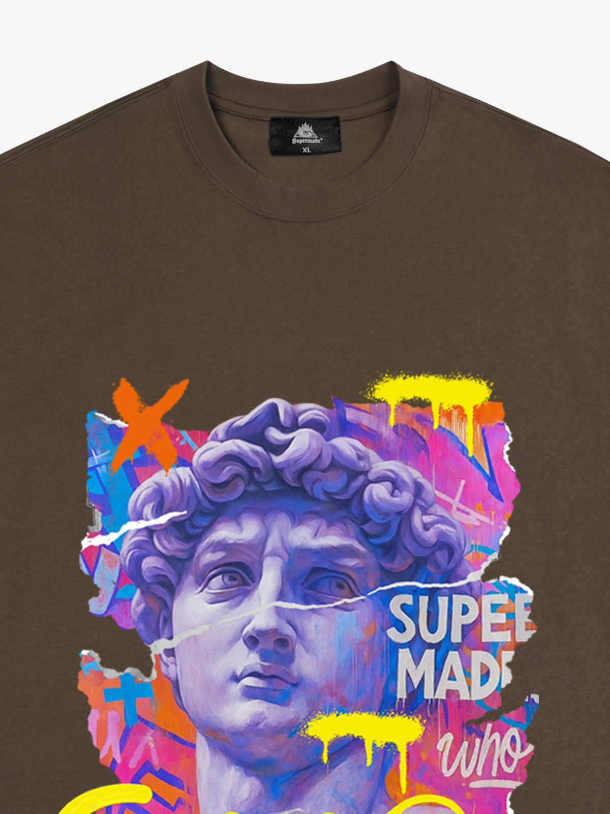 David Sculpture Vibrant Graffiti Art T-Shirt