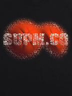 SUPM Foam Texture Basketball Pattern Graphic T-Shirt