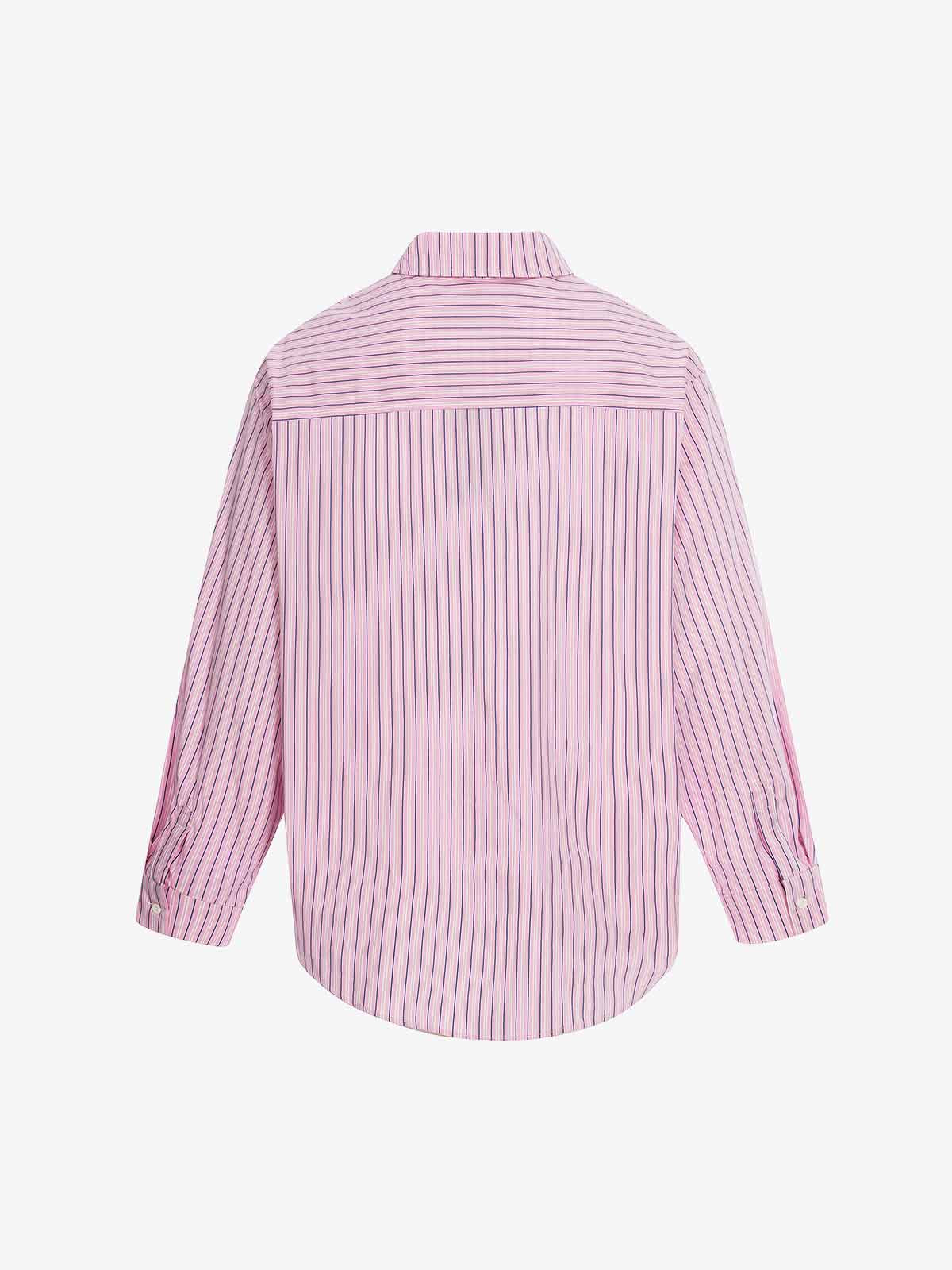 Fun Graffiti Striped Graphic Button-Up Shirt