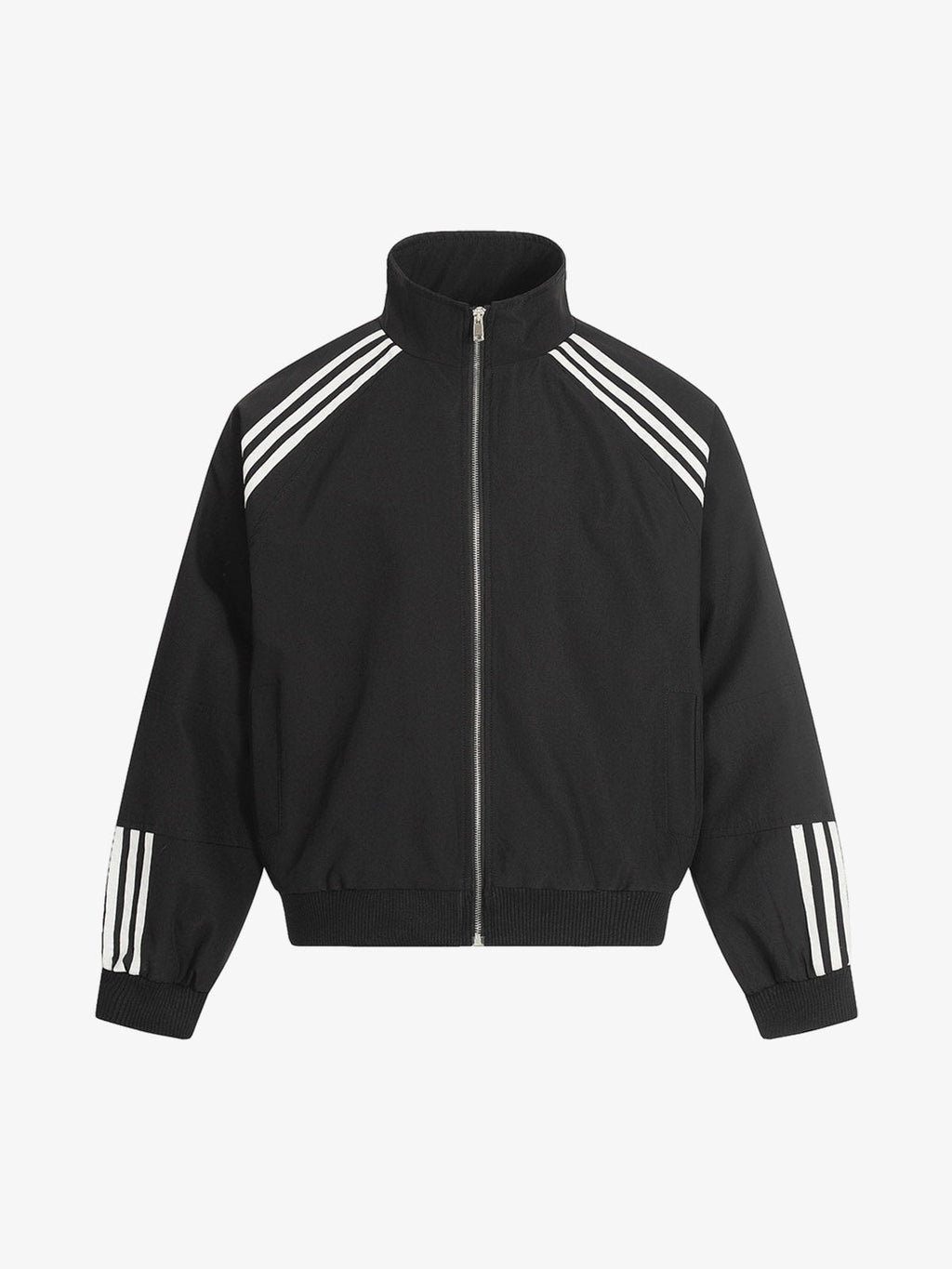 Striped Zip-Up Track Jacket and Wide-Leg Track Pants Set