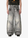 Washed Scorpion Graphic Panel Pants