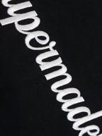 Suede Logo Embroidered Patchwork Short Sleeve T-Shirt