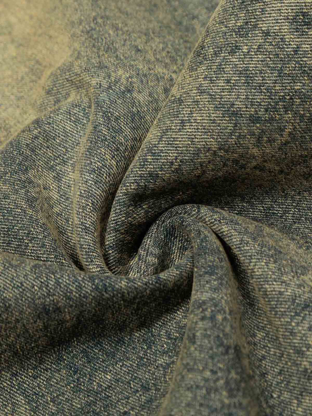 Layered Waist Tie Detail Vintage Wash Jeans
