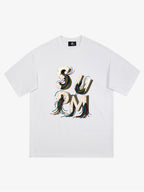 SPMD Letter Cable Graphic T-Shirt