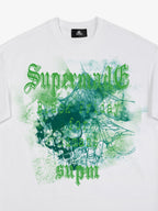 Gothic Skull Spiderweb Graphic T-Shirt