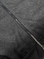 Distressed Studded Gradient Zip Up Hoodie