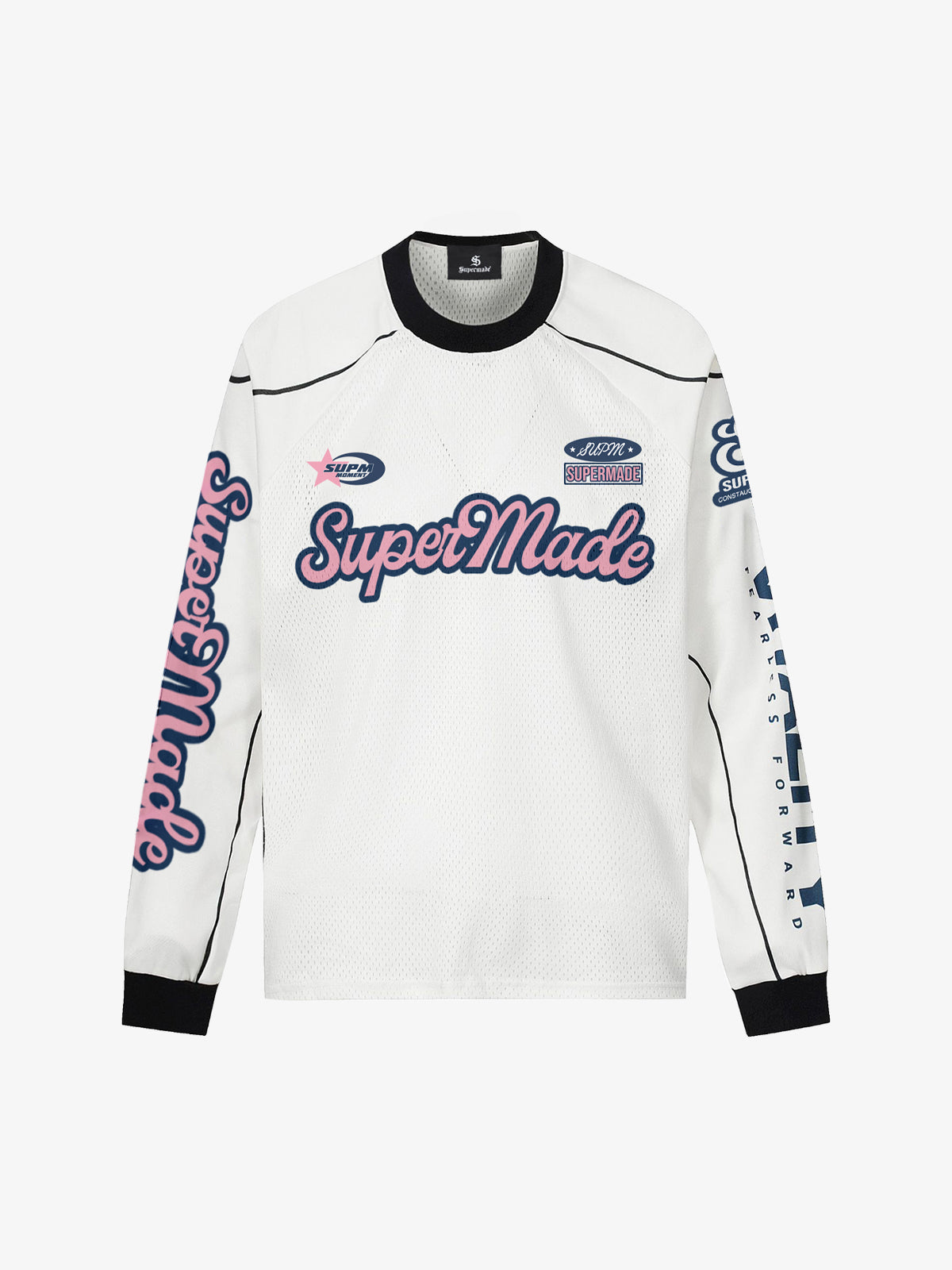 precipice Jersey Graffiti Letter Long Sleeve T-Shirt