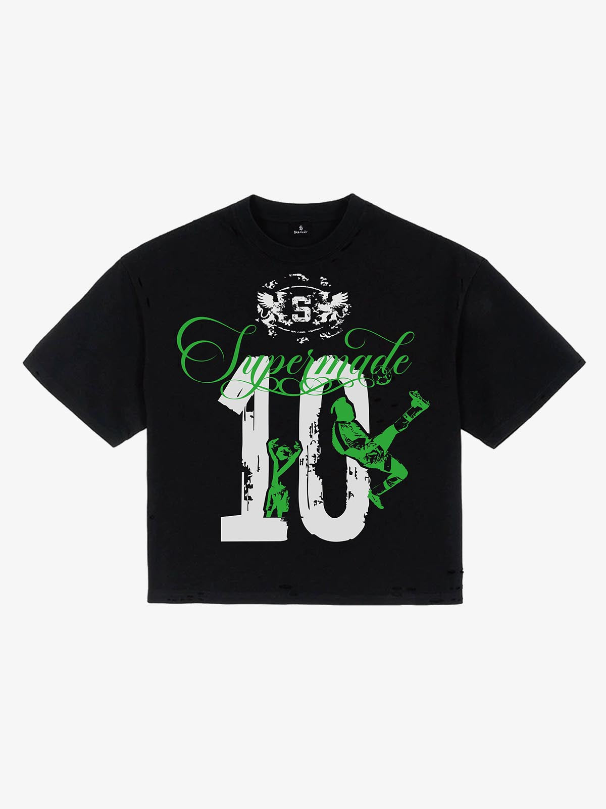 Vintage Soccer Player Graphic Number 10 T-Shirt