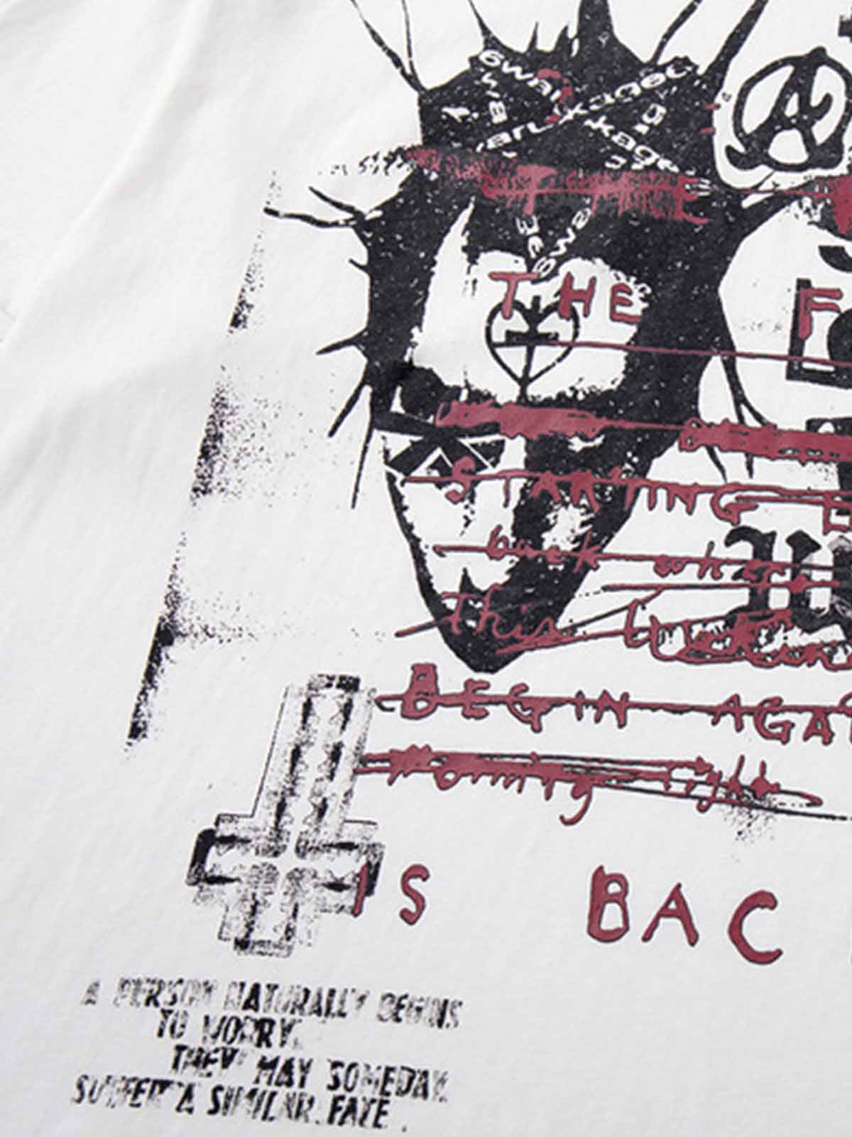 Punk Subculture Dark-Style T-Shirt