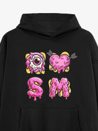 Street Dripping Letter Eyeball Graffiti Hoodie