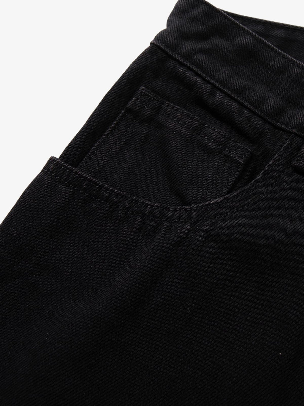 Retro Rhinestone Leopard Patch Music Note Straight Jeans
