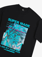 precipice Blue Art Graffiti Pattern T-Shirt