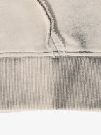 Retro Asymmetric Zip Up Deconstructed Hoodie