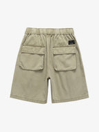 Graphic Print Drawstring Shorts
