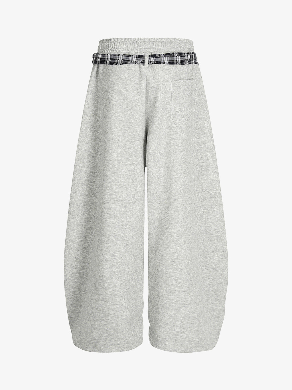 Street Detachable Plaid Waistband Machete Casual Pants
