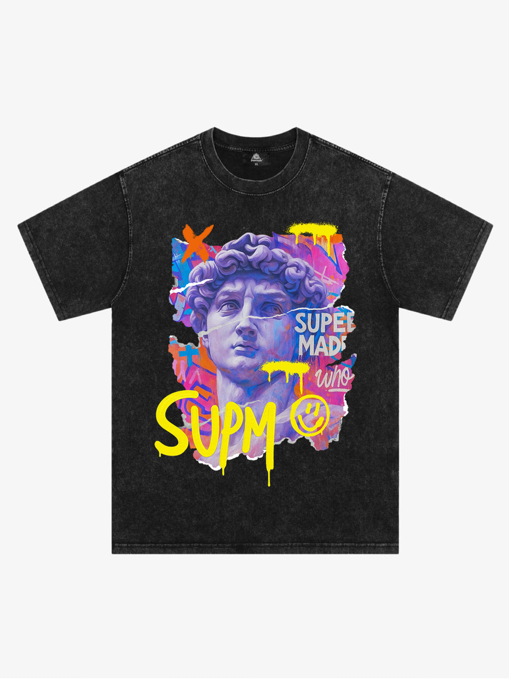David Sculpture Vibrant Graffiti Art T-Shirt