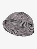 Retro High-Street Striped Graphic Knit Beanie