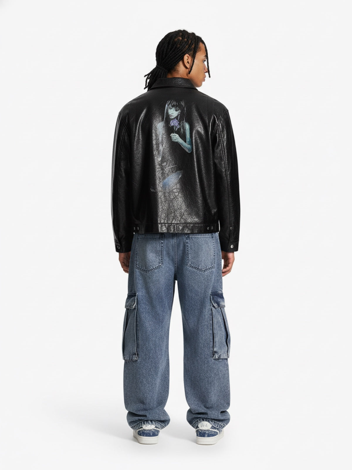 Vintage Washed Multi-Pocket Barrel Jeans