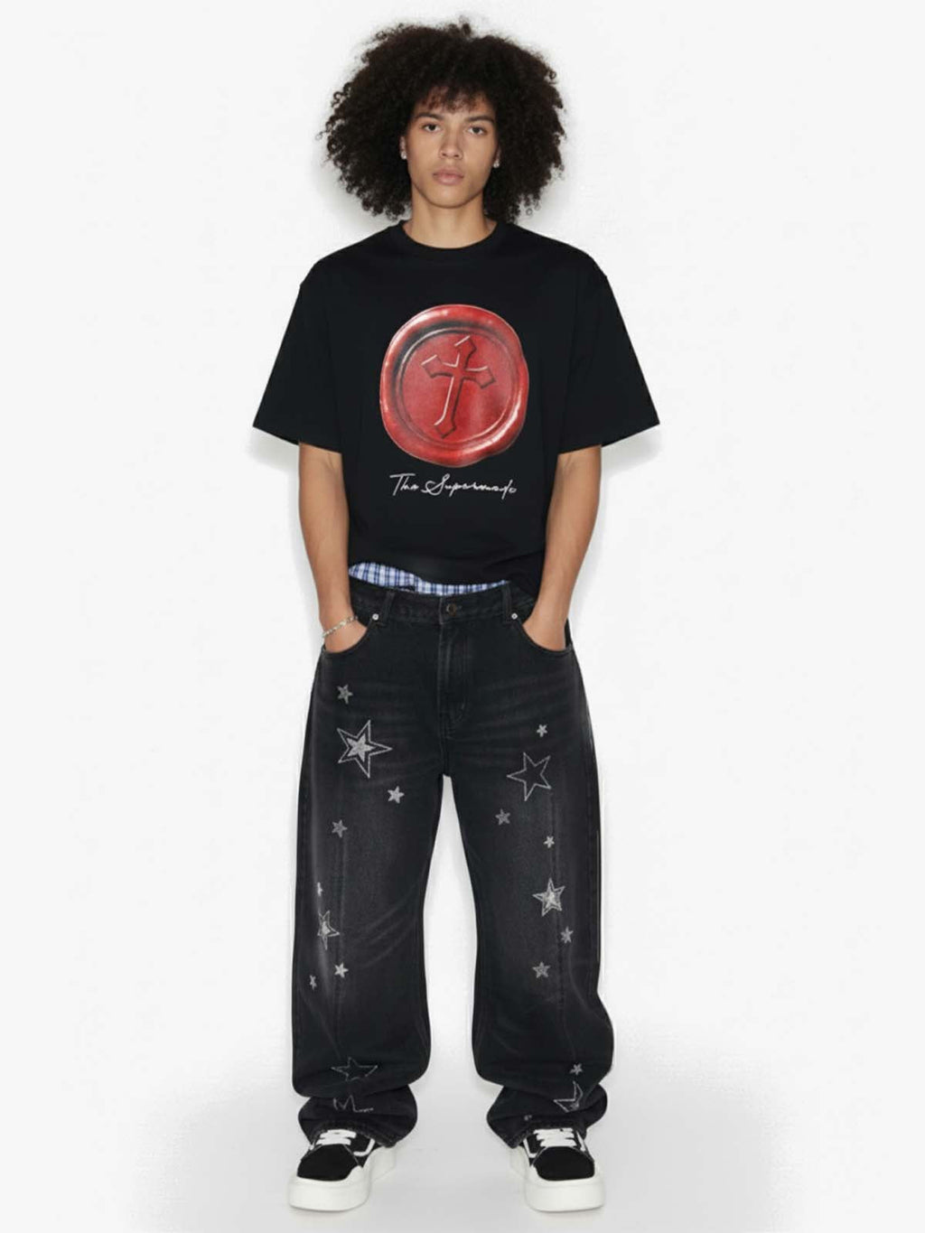 Wax Seal Cross Graphic T-Shirt