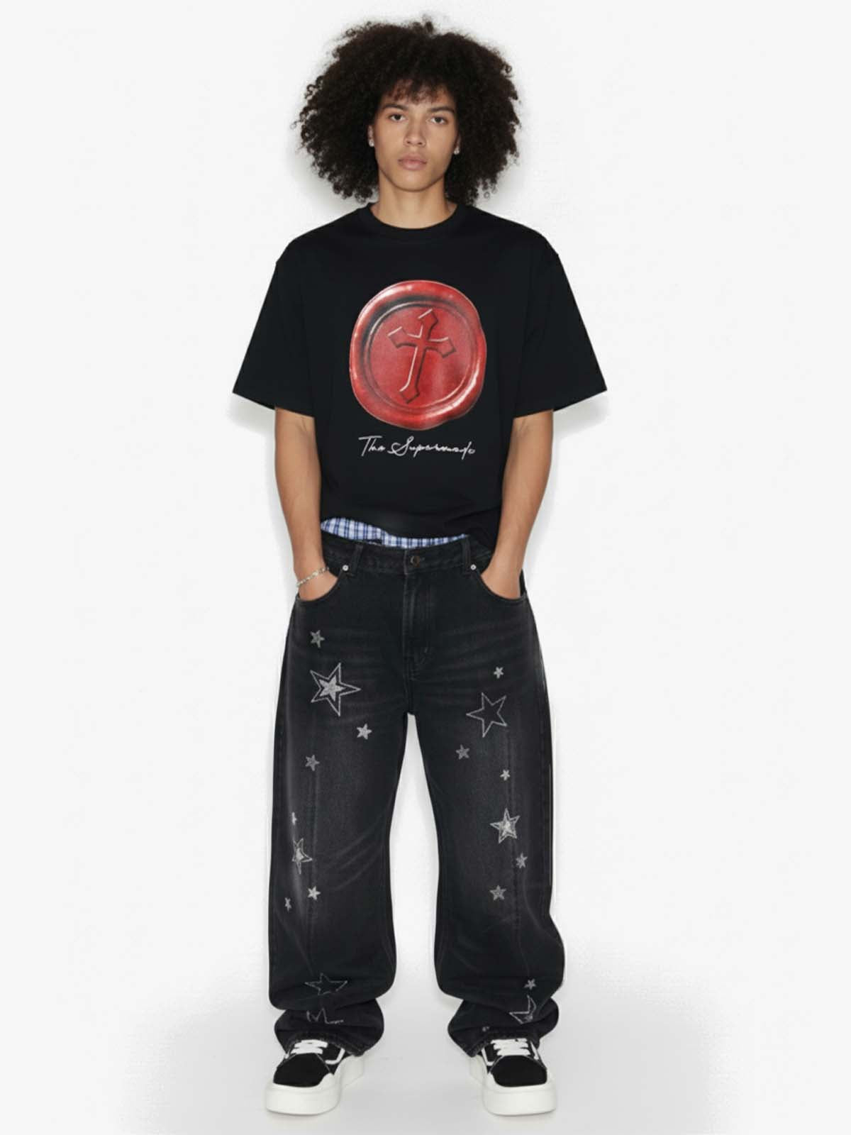 Wax Seal Cross Graphic T-Shirt