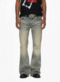 Vintage Washed Flare Jeans