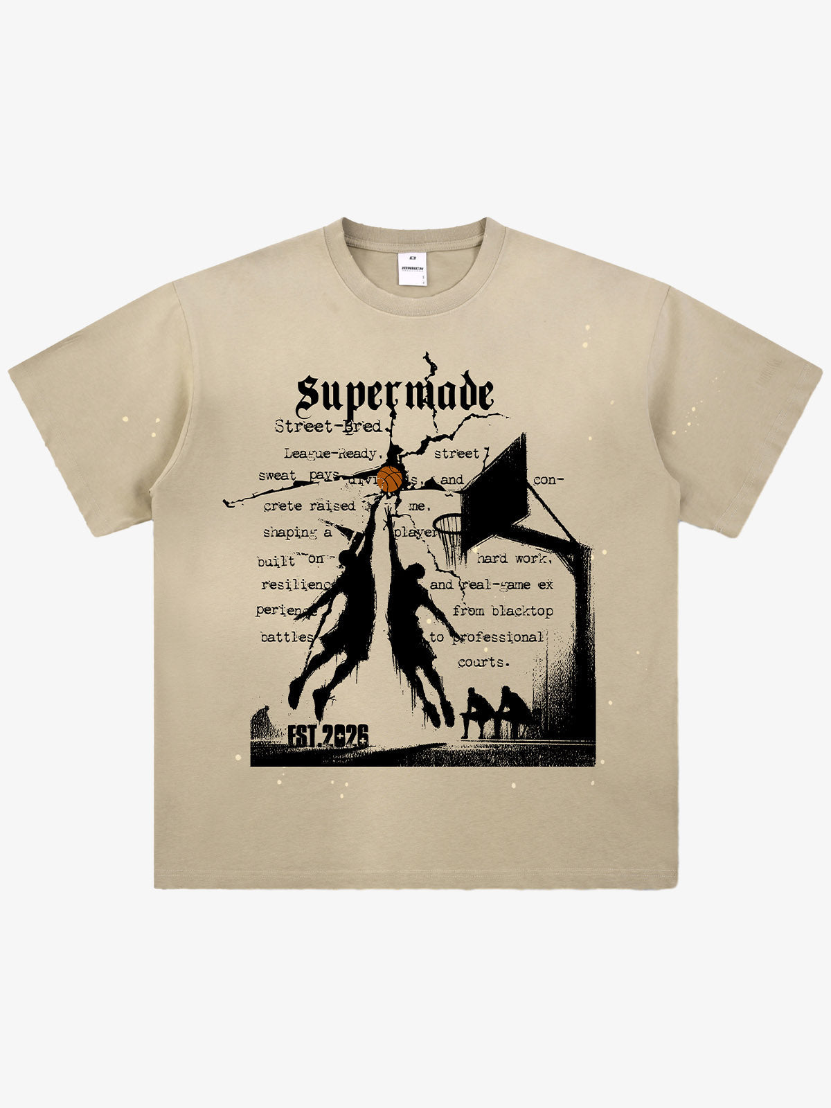 precipice Basketball Illustration Street Graphic T-Shirt