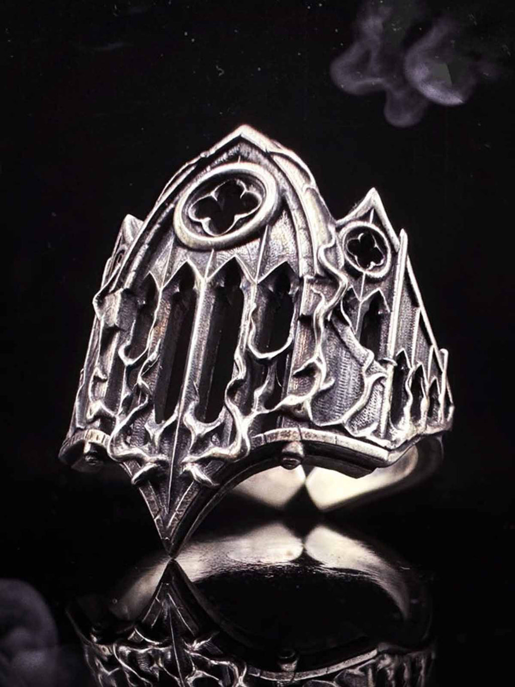Gothic Armor Open Ring Adjustable