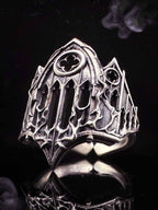 Gothic Armor Open Ring Adjustable