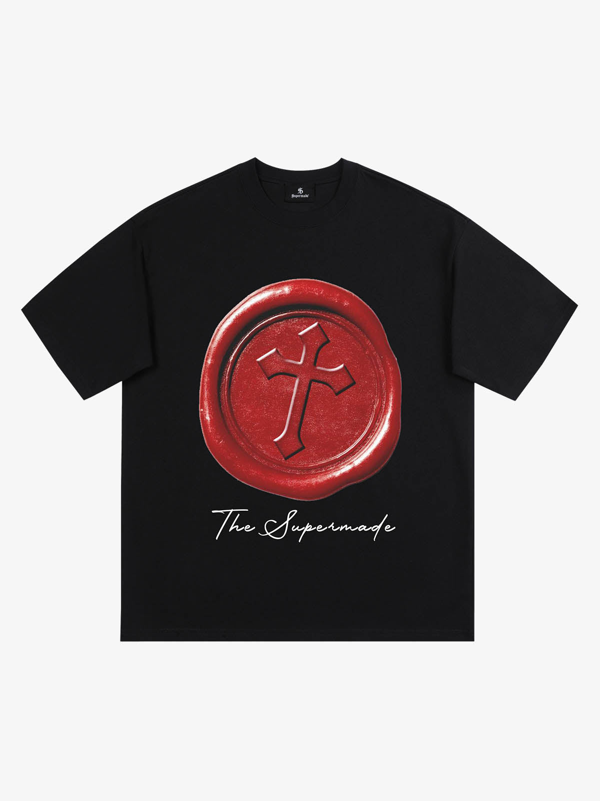 Wax Seal Cross Graphic T-Shirt