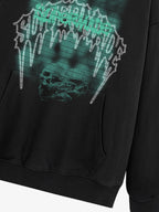 Gothic Skull Graphic Hoodie