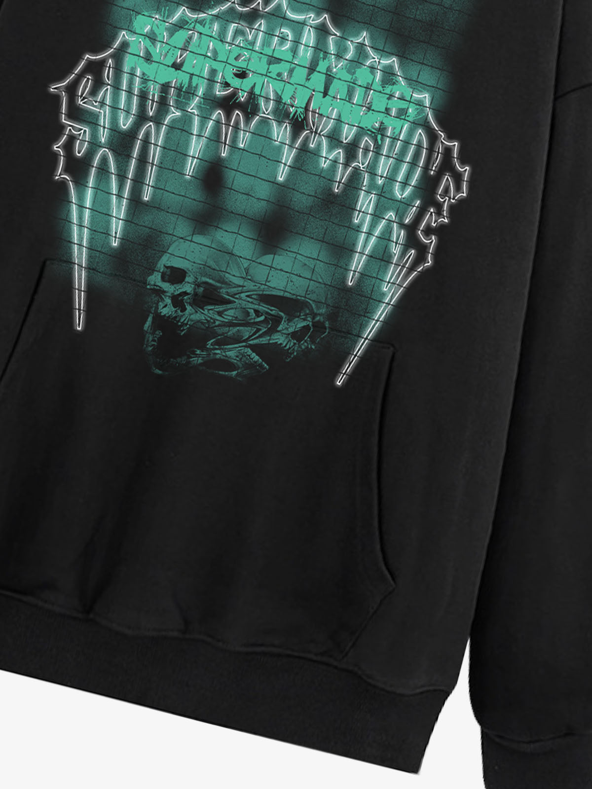 Gothic Skull Graphic Hoodie