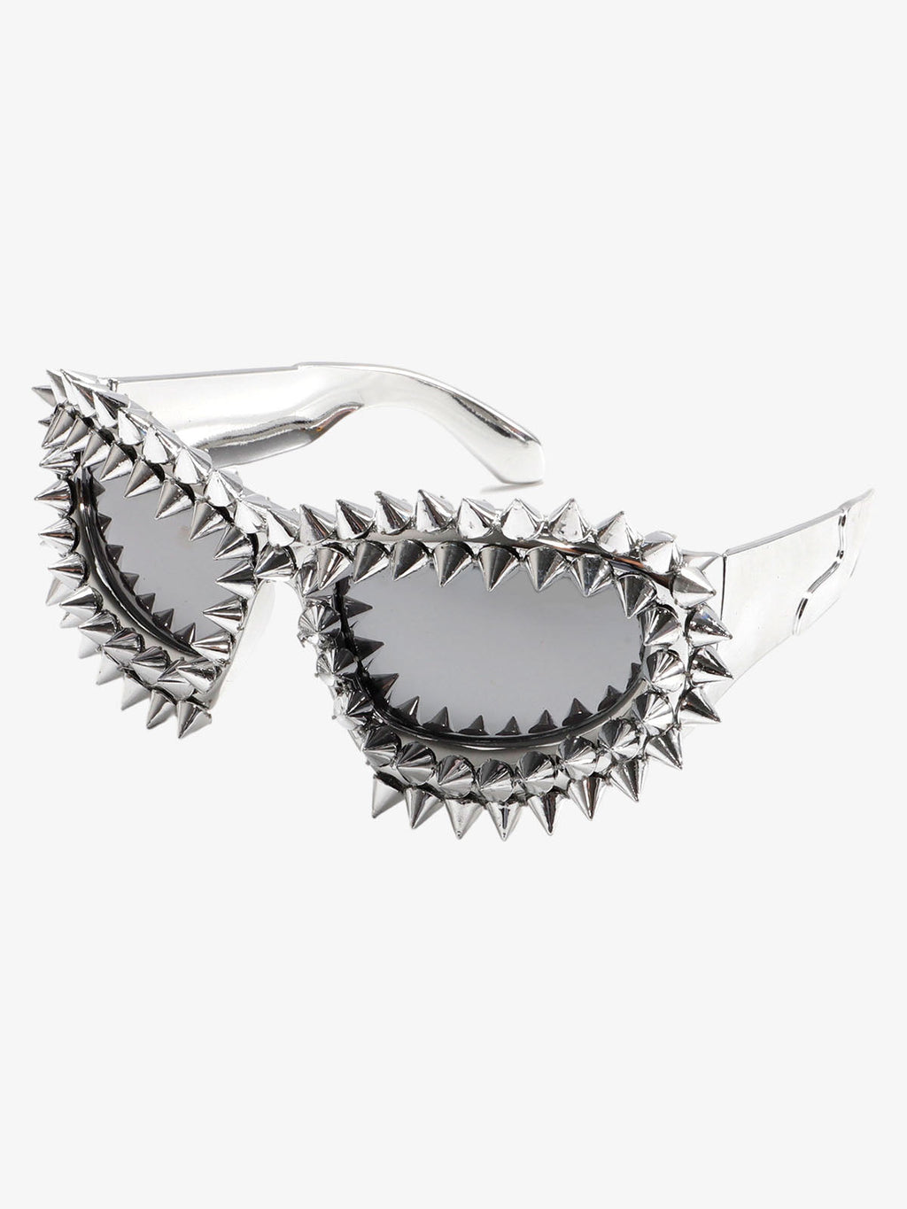 Retro High-Street Multicolor Spike Studded Sunglasses